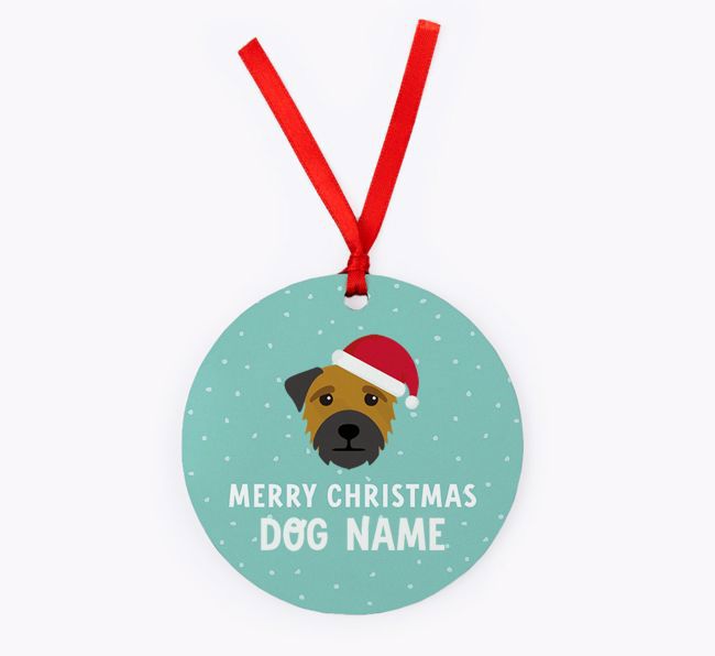 Merry Christmas: Personalised {breedFullName} Christmas Decoration